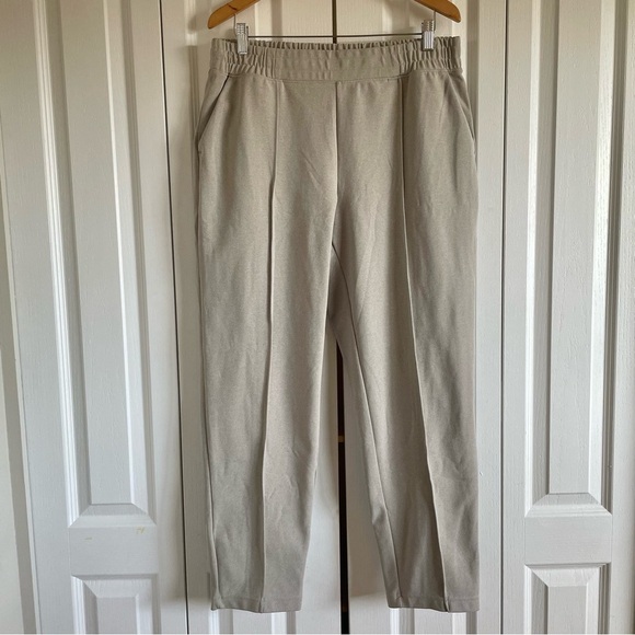Mondetta Pants - Mondetta Pull on Pintuck Pants Women’s XL Beige Straight Comfort Casual Lounge